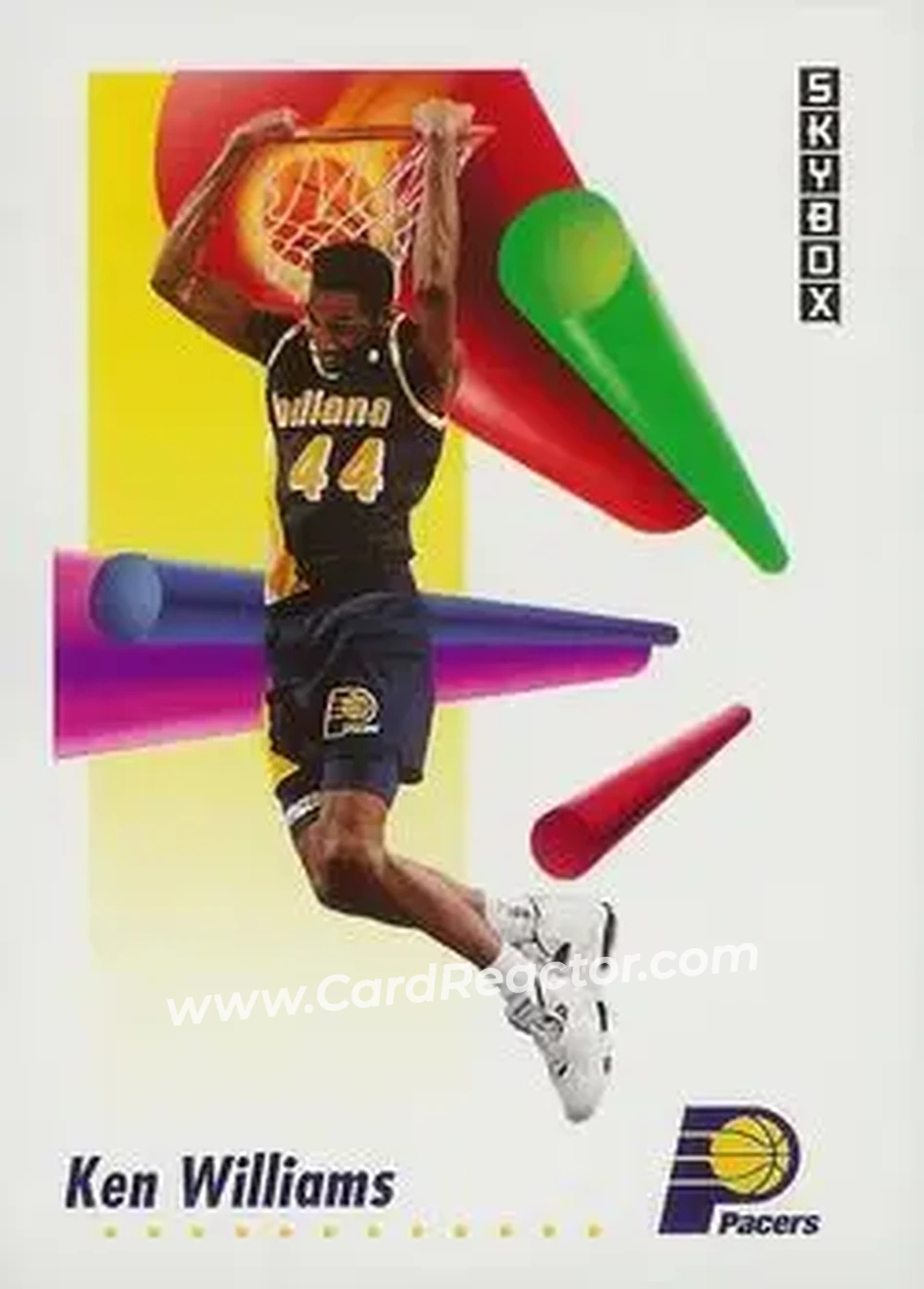 1991-92 SkyBox #120 - Kenny Williams - Indiana Pacers - Front