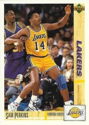1991-92 Upper Deck Italian #66 - Sam Perkins - Los Angeles Lakers