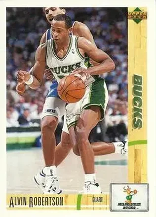 1991-92 Upper Deck Italian #70 - Alvin Robertson - Milwaukee Bucks 1991-92 Upper Deck Italian #70 - Alvin Robertson - Milwaukee Bucks