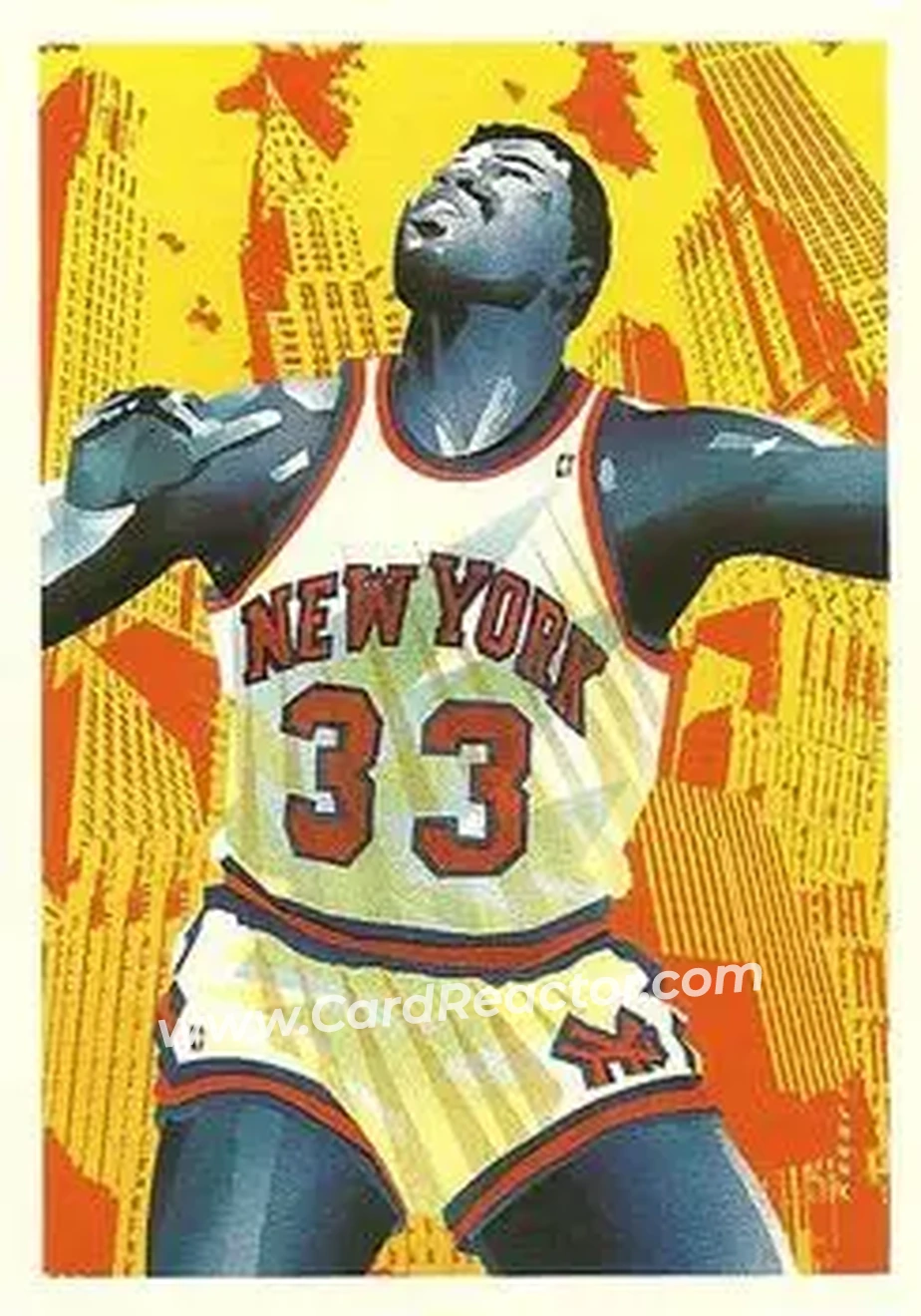 1990-91 Hoops #372 - Patrick Ewing - New York Knicks - Front
