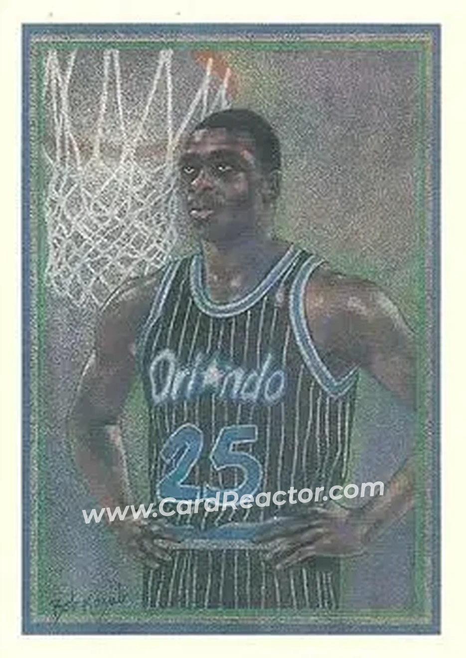 1990-91 Hoops #373 - Nick Anderson - Orlando Magic - Front