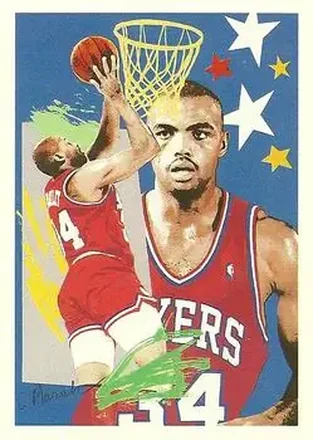 1990-91 Hoops #374 - Charles Barkley - Philadelphia 76ers