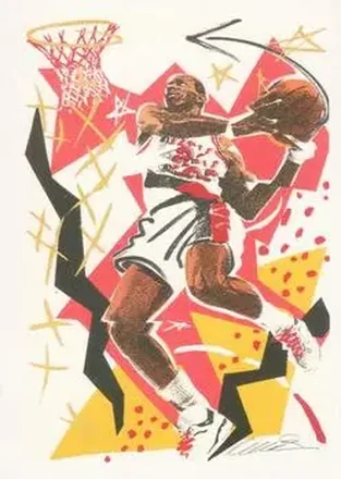 1990-91 Hoops #376 - Clyde Drexler - Portland Trail Blazers