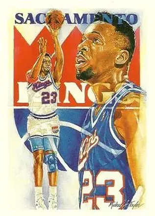 1990-91 Hoops #377 - Wayman Tisdale - Sacramento Kings