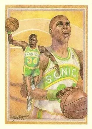 1990-91 Hoops #379 - Xavier McDaniel - Seattle SuperSonics