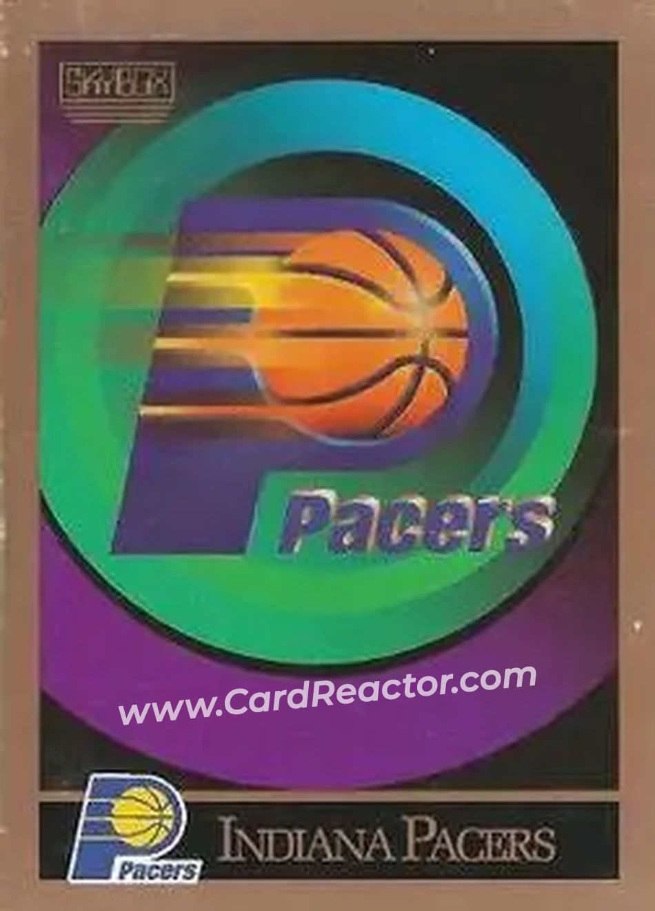1990-91 SkyBox #338 - Card #338 - Indiana Pacers - Front