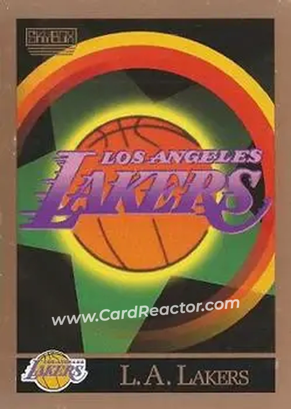 1990-91 SkyBox #340 - Card #340 - Los Angeles Lakers - Front