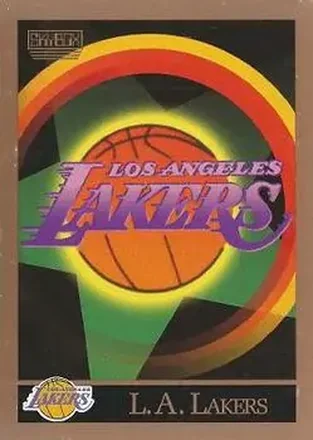 1990-91 SkyBox #340 - Card #340 - Los Angeles Lakers