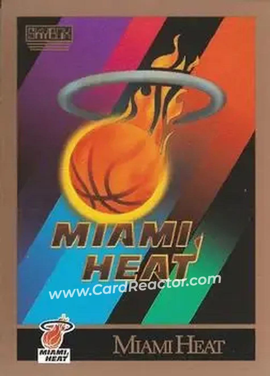 1990-91 SkyBox #341 - Card #341 - Miami Heat - Front