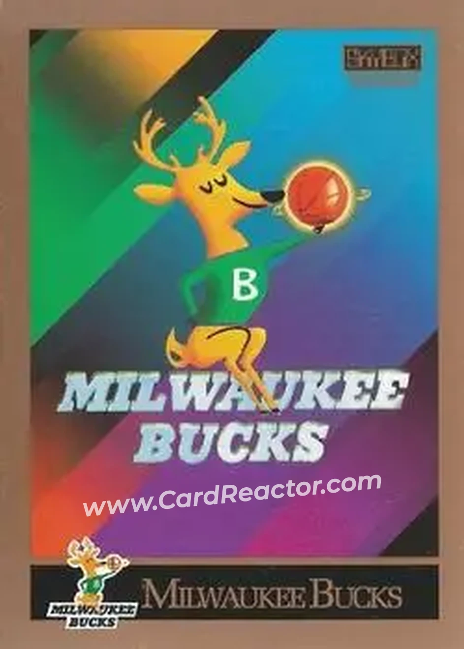 1990-91 SkyBox #342 - Card #342 - Milwaukee Bucks - Front
