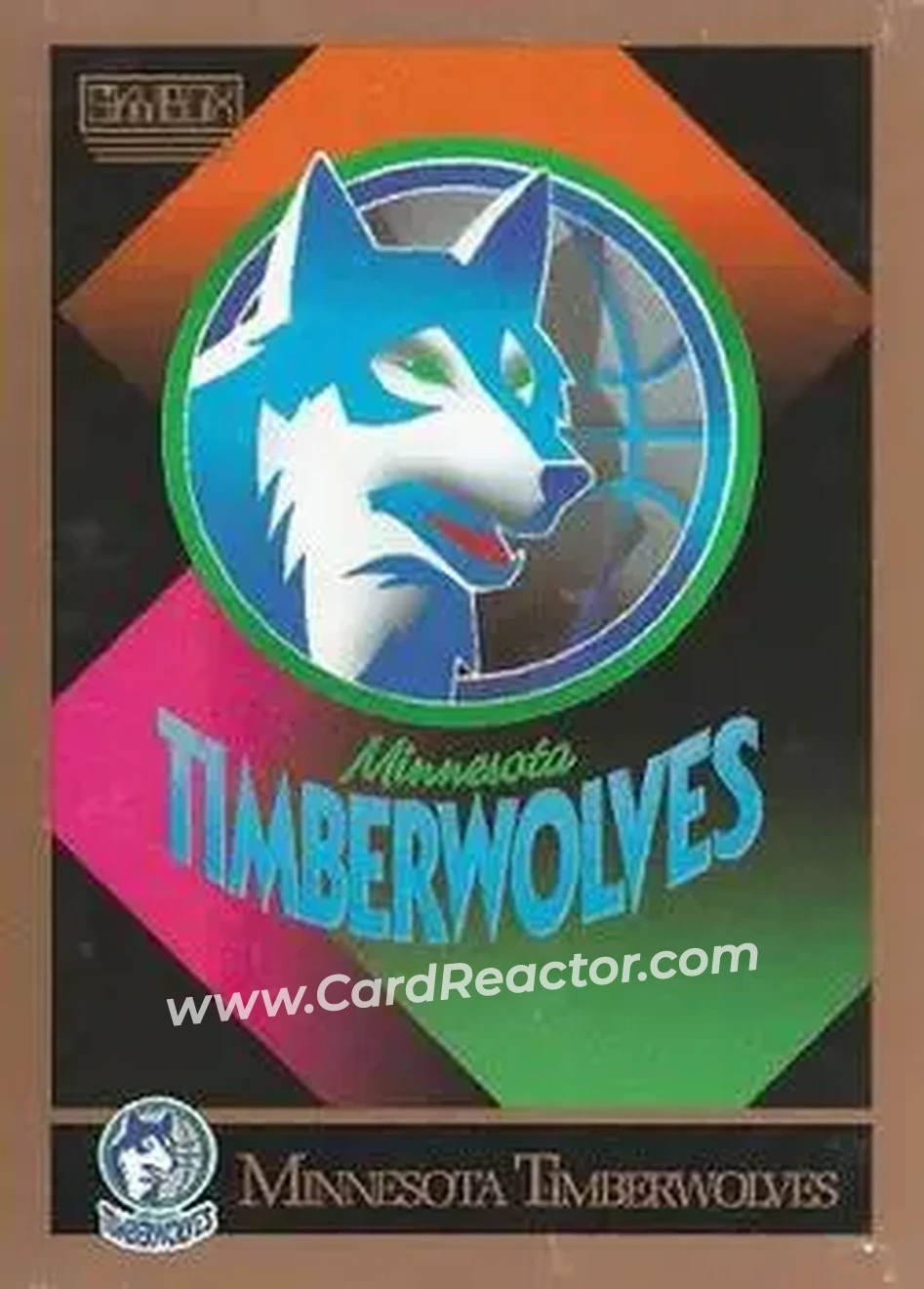 1990-91 SkyBox #343 - Card #343 - Minnesota Timberwolves - Front
