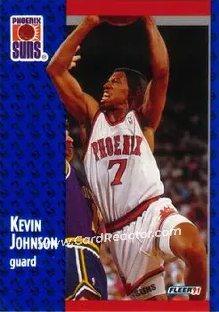 1991-92 Fleer #161 - Kevin Johnson - Phoenix Suns - Front