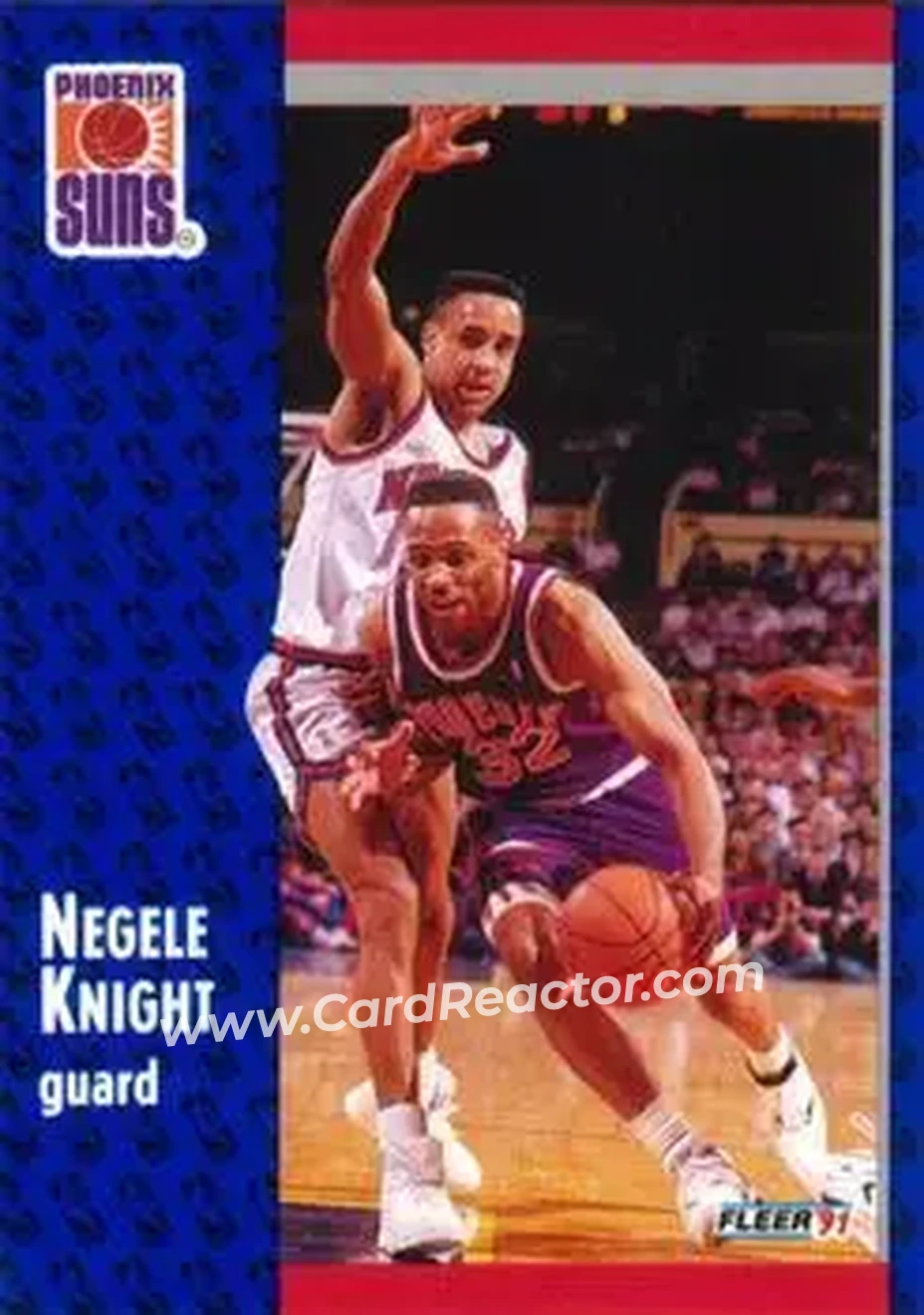 1991-92 Fleer #162 - Negele Knight - Phoenix Suns - Front