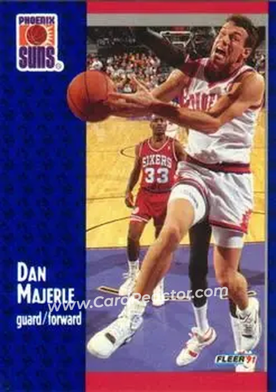 1991-92 Fleer #163 - Dan Majerle - Phoenix Suns - Front