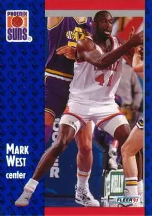 1991-92 Fleer #165 - Mark West - Phoenix Suns