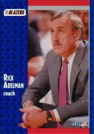 1991-92 Fleer #166 - Rick Adelman - Portland Trail Blazers