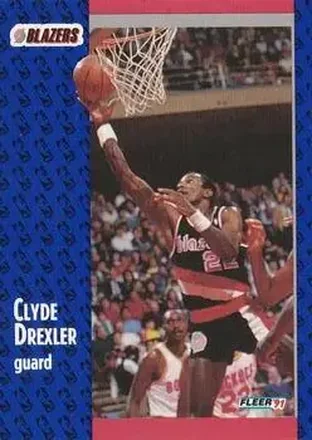 1991-92 Fleer #168 - Clyde Drexler - Portland Trail Blazers