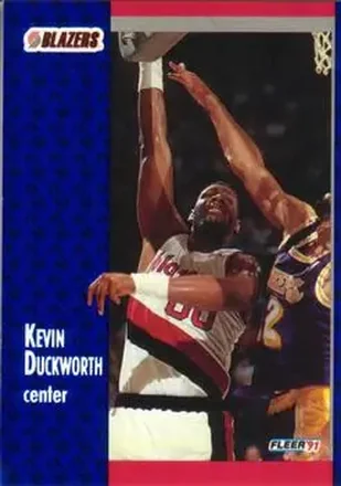 1991-92 Fleer #169 - Kevin Duckworth - Portland Trail Blazers