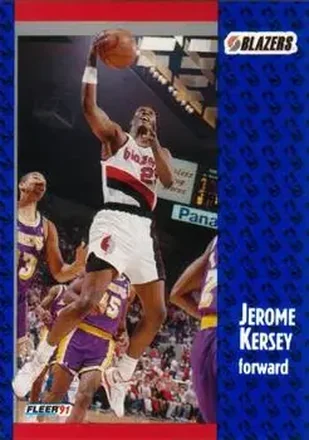 1991-92 Fleer #170 - Jerome Kersey - Portland Trail Blazers