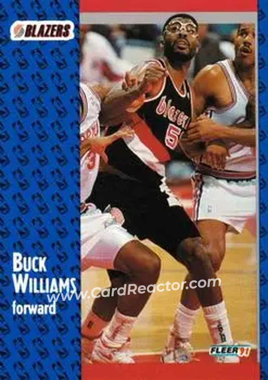 1991-92 Fleer #173 - Buck Williams - Portland Trail Blazers - Front