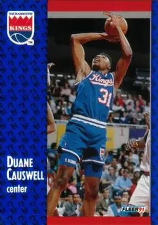 1991-92 Fleer #175 - Duane Causwell - Sacramento Kings