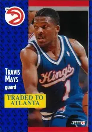 1991-92 Fleer #177 - Travis Mays - Atlanta Hawks