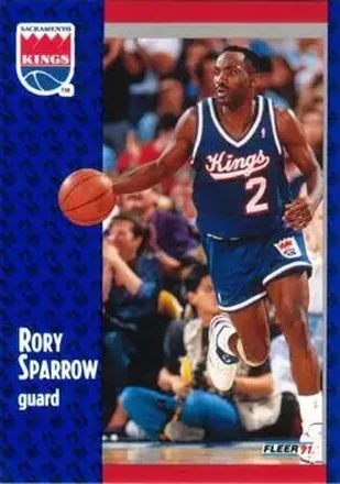 1991-92 Fleer #180 - Rory Sparrow - Sacramento Kings