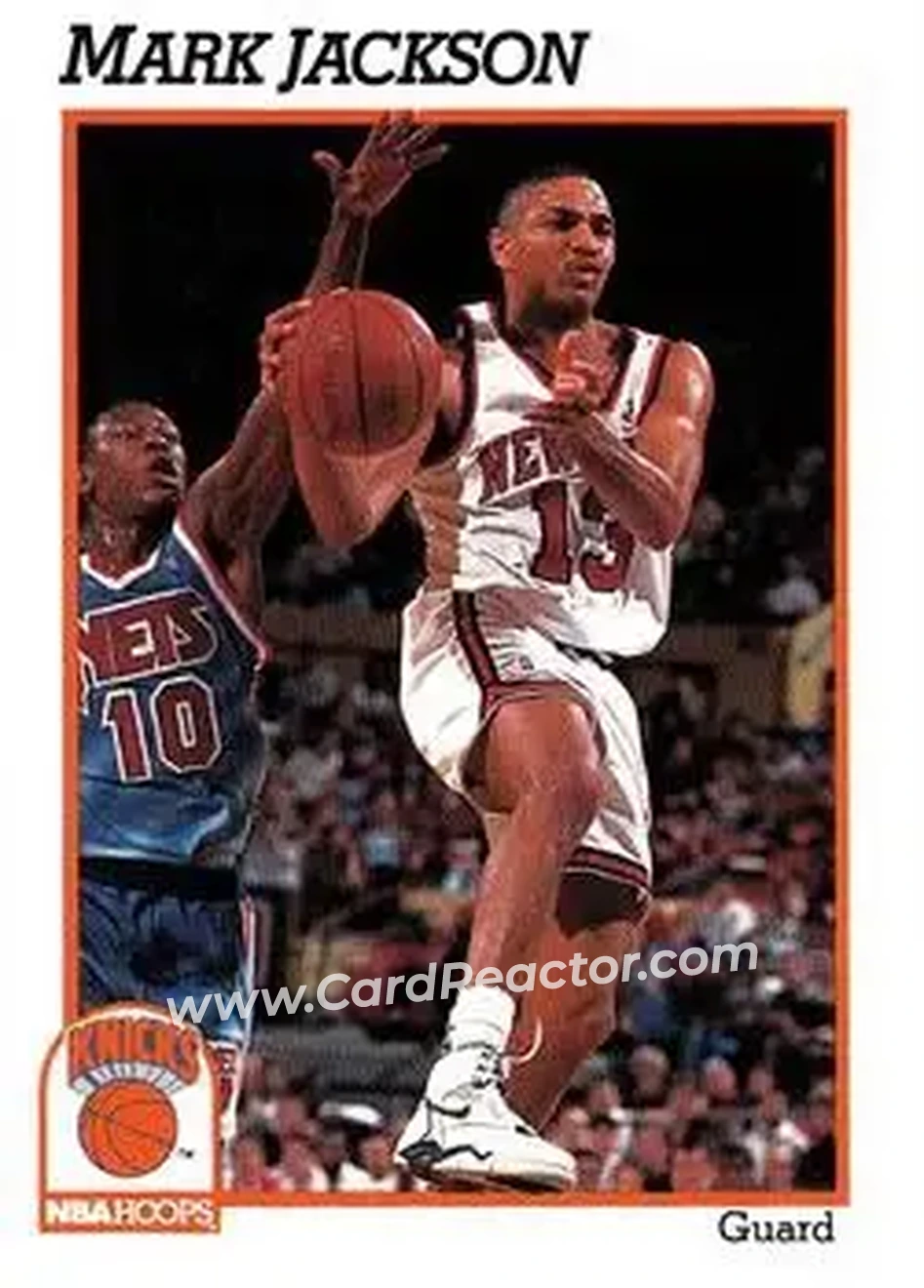 1991-92 Hoops #141 - Mark Jackson - New York Knicks - Front