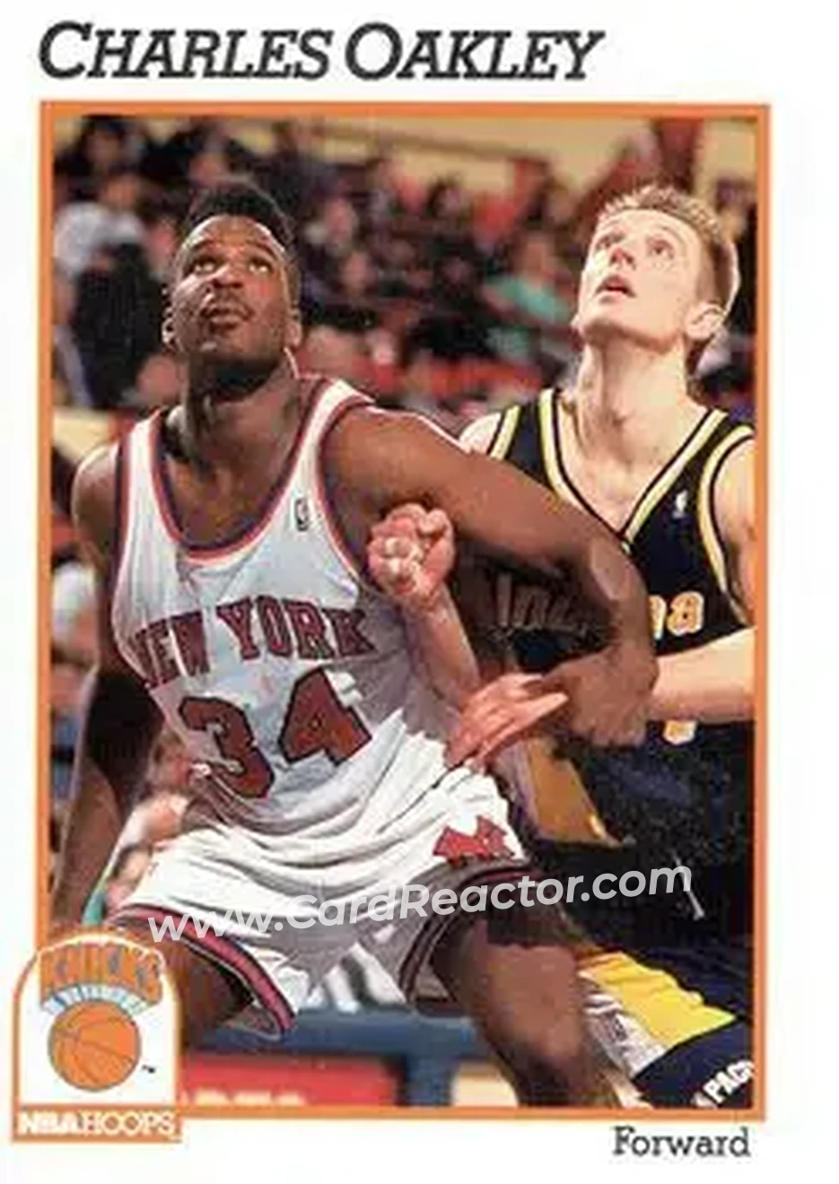 1991-92 Hoops #142 - Charles Oakley - New York Knicks - Front