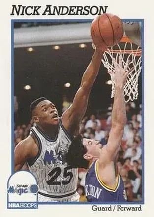 1991-92 Hoops #147 - Nick Anderson - Orlando Magic