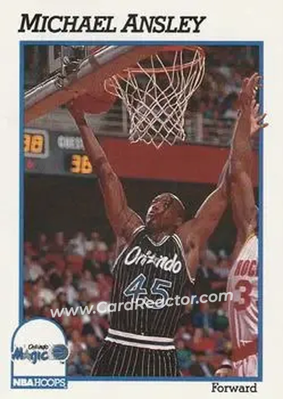 1991-92 Hoops #148 - Michael Ansley - Orlando Magic - Front