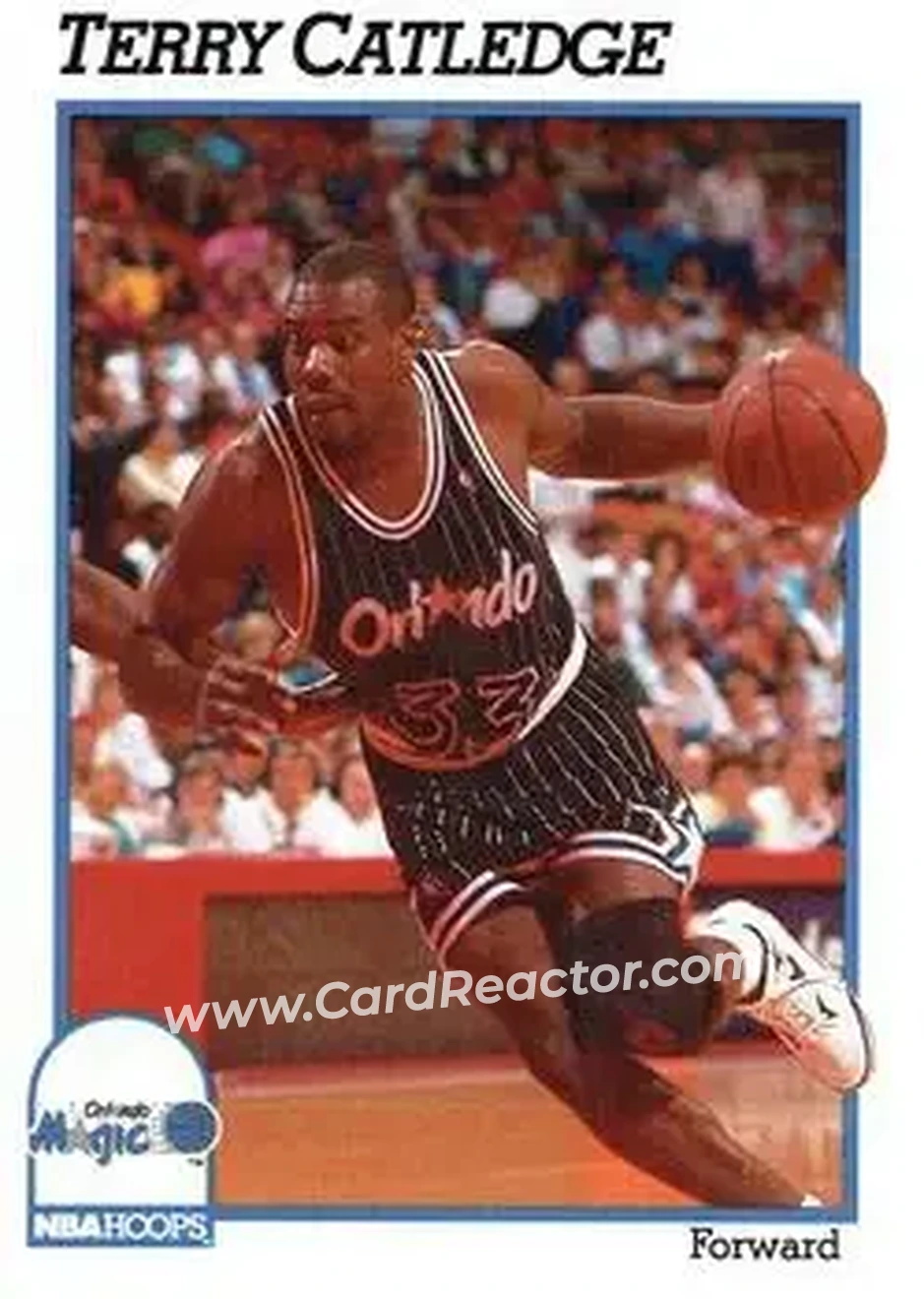 1991-92 Hoops #149 - Terry Catledge - Orlando Magic - Front