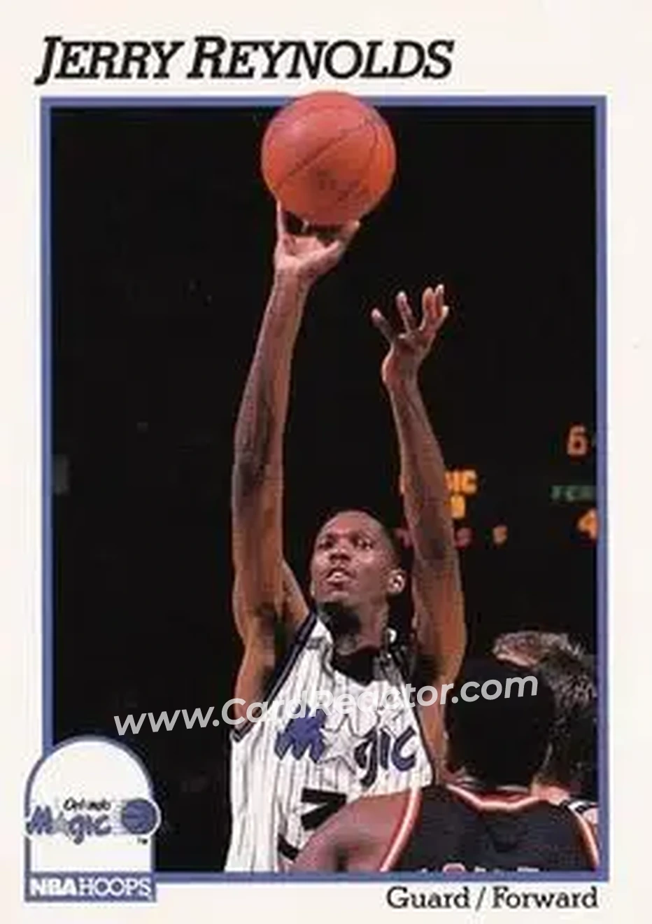 1991-92 Hoops #150 - Jerry Reynolds - Orlando Magic - Front