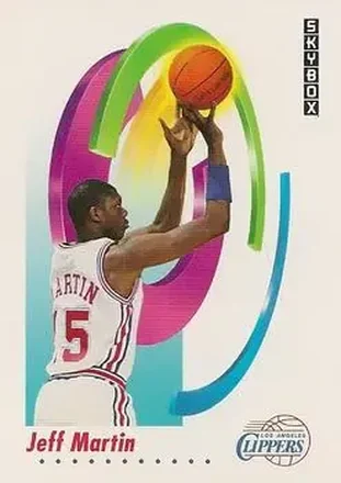 1991-92 SkyBox #128 - Jeff Martin - Los Angeles Clippers