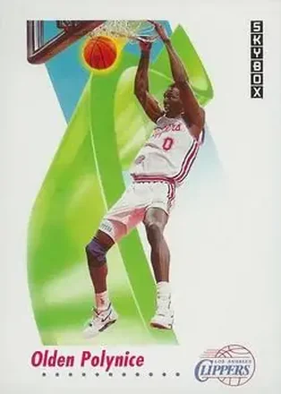 1991-92 SkyBox #130 - Olden Polynice - Los Angeles Clippers