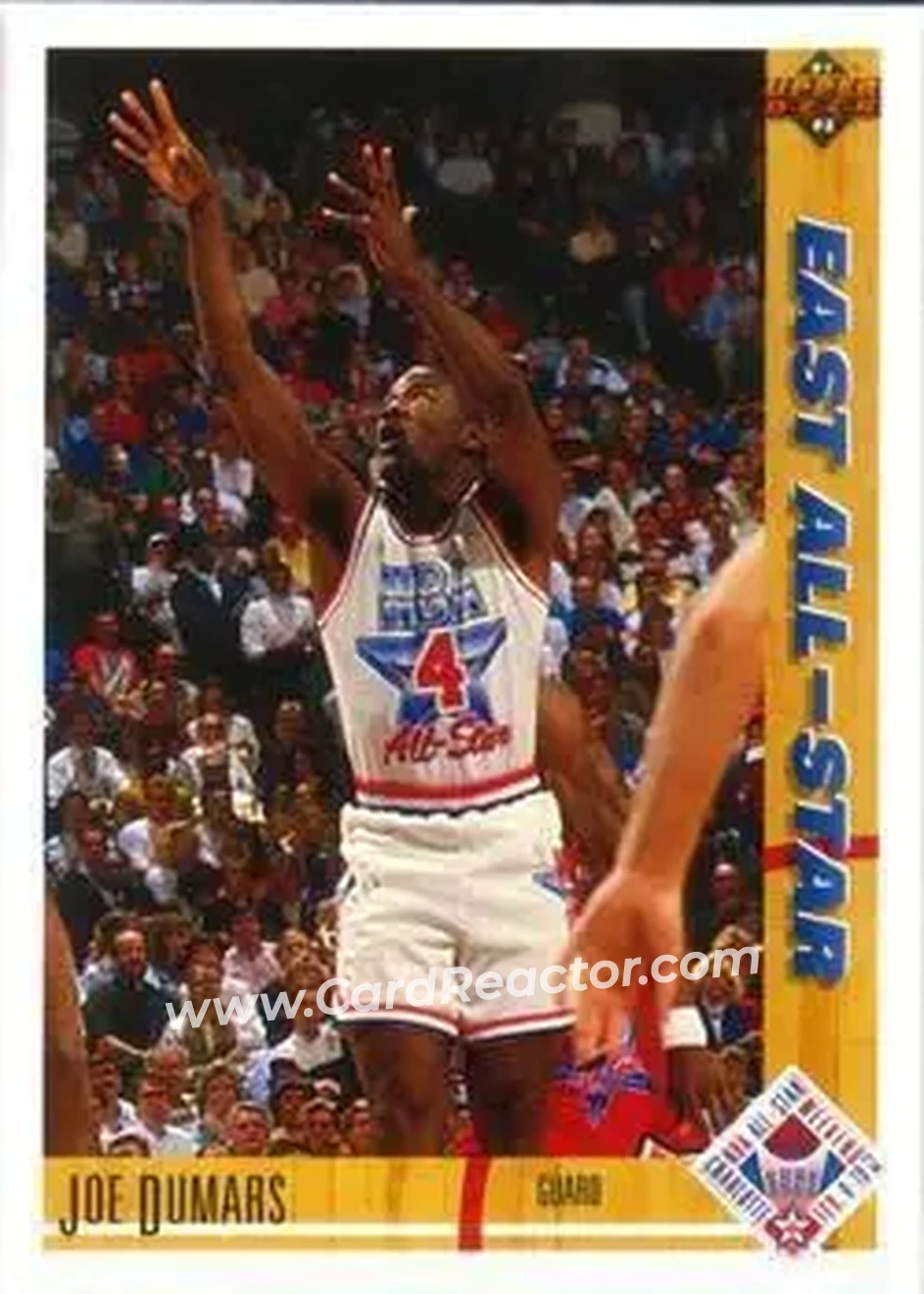 1991-92 Upper Deck #61 - Joe Dumars - Detroit Pistons - Front