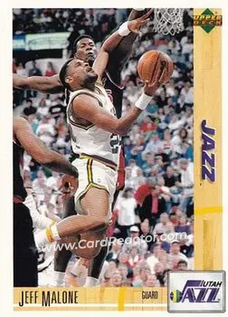1991-92 Upper Deck Spanish #101 - Jeff Malone - Utah Jazz - Front