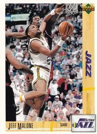 1991-92 Upper Deck Spanish #101 - Jeff Malone - Utah Jazz