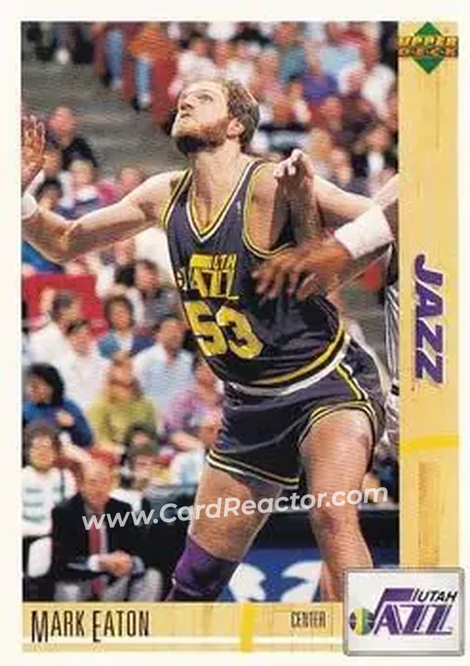 1991-92 Upper Deck Spanish #102 - Mark Eaton - Utah Jazz - Front 1991-92 Upper Deck Spanish #102 - Mark Eaton - Utah Jazz - Front