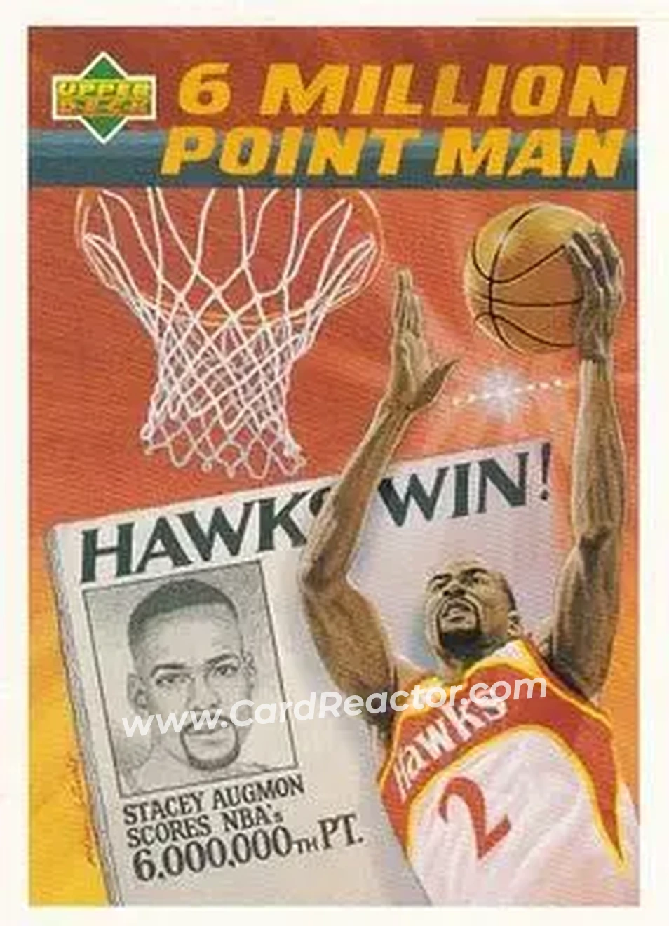1991-92 Upper Deck Spanish #108 - Stacey Augmon - Atlanta Hawks - Front