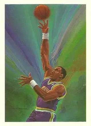 1990-91 Hoops #380 - Karl Malone - Utah Jazz