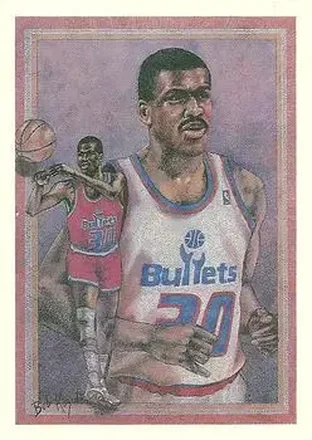 1990-91 Hoops #381 - Bernard King - Washington Bullets