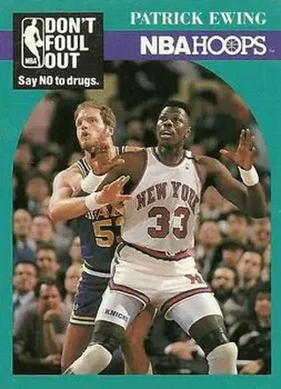 1990-91 Hoops #388 - Patrick Ewing - New York Knicks