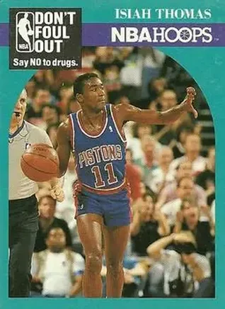 1990-91 Hoops #389 - Isiah Thomas - Detroit Pistons