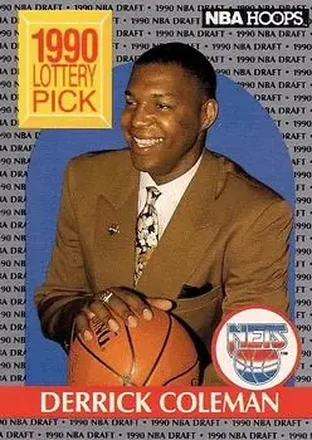 1990-91 Hoops #390 - Derrick Coleman - New Jersey Nets
