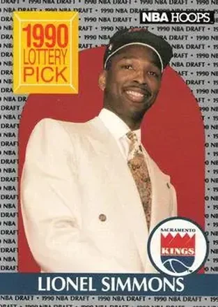 1990-91 Hoops #396 - Lionel Simmons - Sacramento Kings