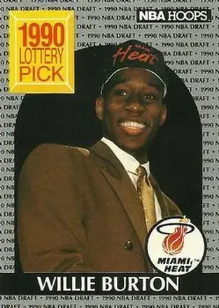 1990-91 Hoops #398 - Willie Burton - Miami Heat