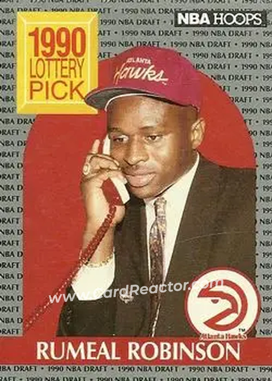 1990-91 Hoops #399 - Rumeal Robinson - Atlanta Hawks - Front