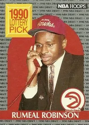 1990-91 Hoops #399 - Rumeal Robinson - Atlanta Hawks
