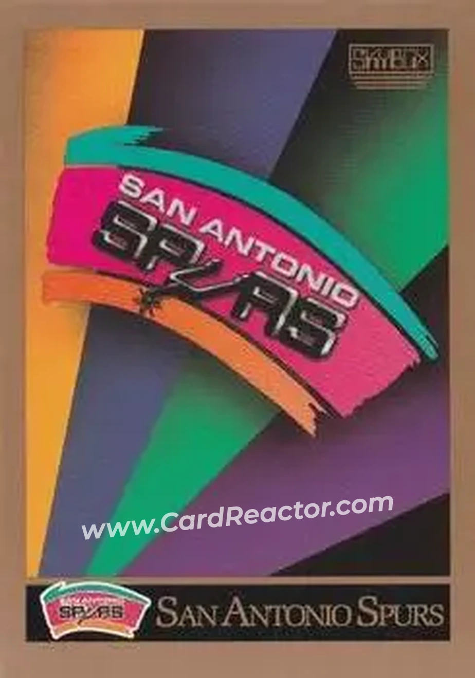 1990-91 SkyBox #351 - Card #351 - San Antonio Spurs - Front